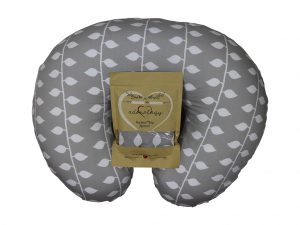 Organic Nursing Pillow Slipcover Gray Ivy Design